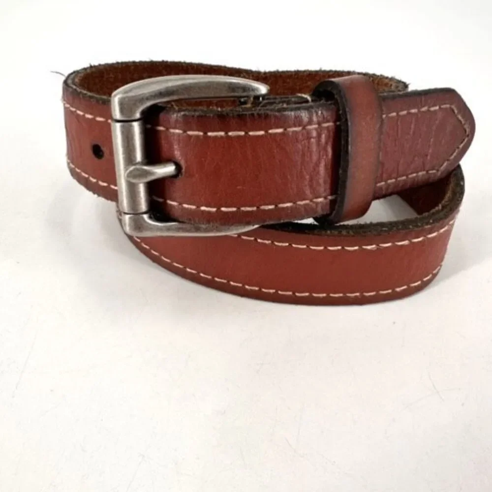 Carhartt Brown Leather Belt Medium Boys Unisex Youth‎ Kids Size 6/7